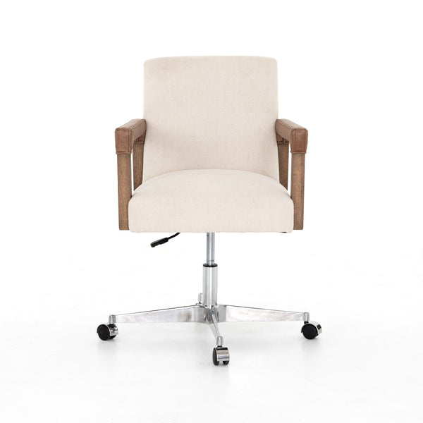 Reuben Traditional Desk Chair In Harbor Natural
