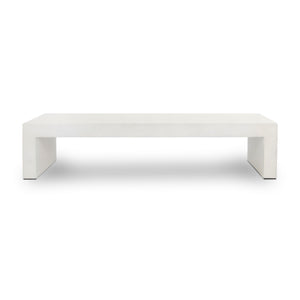 Parish Coffee Table In White Concrete