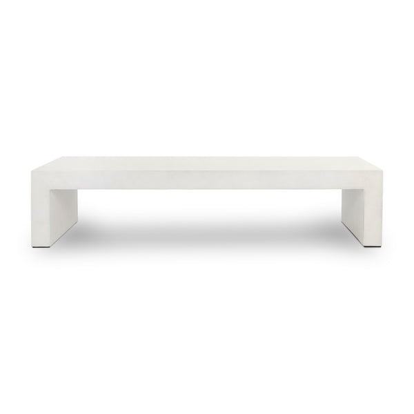 Parish Coffee Table In White Concrete