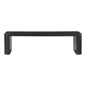 Post Small Dining Bench in Black Oak