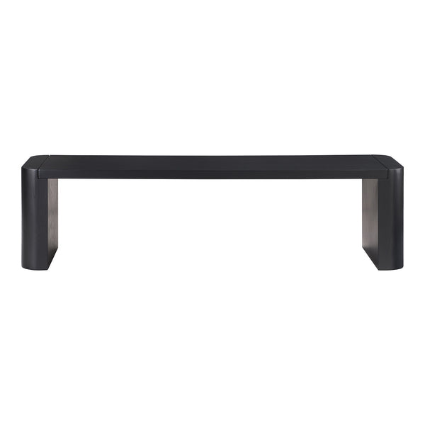 Post Small Dining Bench in Black Oak
