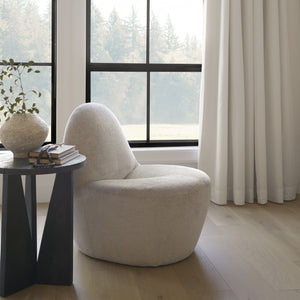 Beverly Beige Chenille Accent Chair