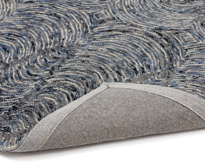 Corfu Hand-tufted Rug - Blue / Charcoal - 9' X 12'