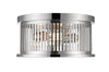 Camellia 2 Light Flush Mount in Polished Nickel Finish