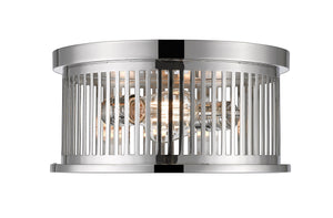 Camellia 2 Light Flush Mount in Polished Nickel Finish
