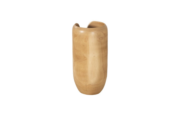 Interval Wood Vase, Natural, Smallall