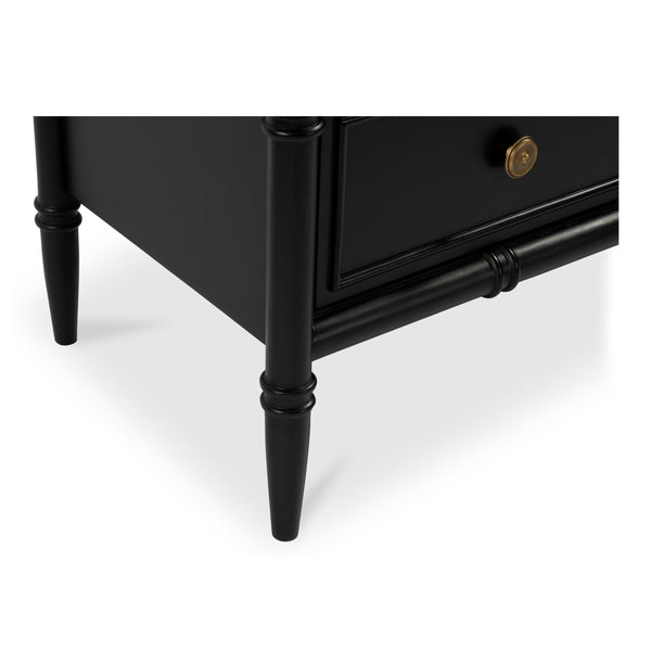 Eleanor 5-Drawer Chest Black Mango Wood