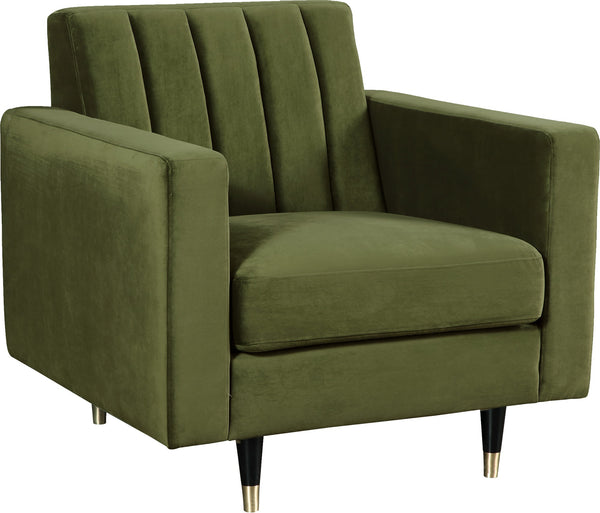 Kristin Chair In Olive Velvet