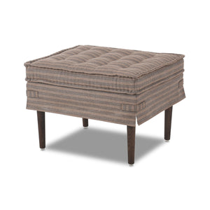 Cole Small Ottoman In Rodin Bark And Terra Brown Ash