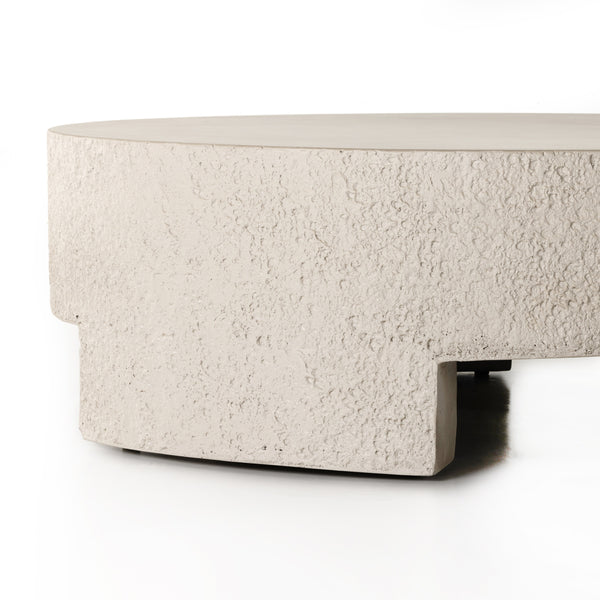 Kember Outdoor Coffee Table In Blanc White