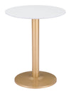 Alto Bistro Table White & Gold