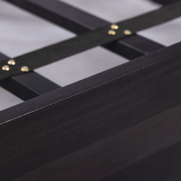 Sydney Queen Bed - Black Wash