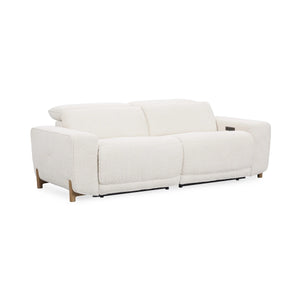 Darrow Upholstered Power Recliner Sofa with USB Ports - Ivory