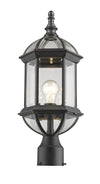 Annex 1 Light Outdoor Post Mount in Black Finish
