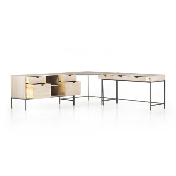 Trey Desk System - Dove Poplar