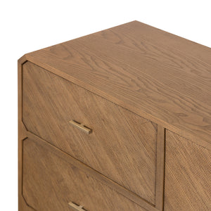 Caspian 6 Drawer Dresser In Nat Ash Veneer