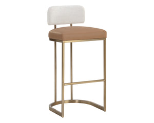 LARISSA BARSTOOL - NAPA COGNAC / RHEA LIGHT BARLEY