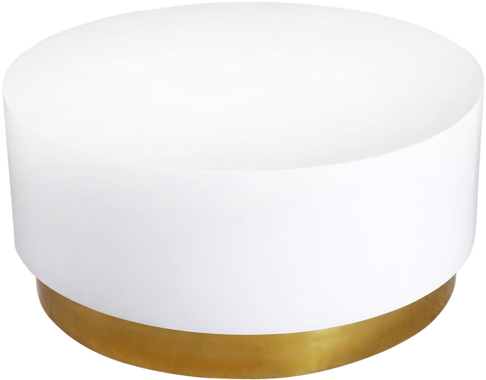 Max Coffee Table In White/Gold