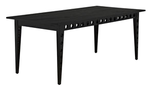 Pericles Sungkai/Mindi and Veneer Table/Desk in Charcoal Black