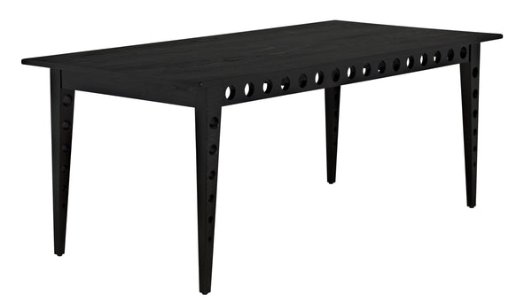 Pericles Sungkai/Mindi and Veneer Table/Desk in Charcoal Black