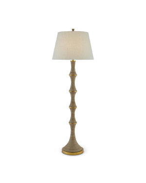 Bourgeon Floor Lamp In Natural & Gold