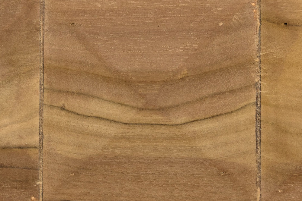 Sparti Teak Stool with Black Leather Weave and Clear Coat Finish