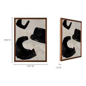 Wells 2 Framed Painting with Solid Pine Frame