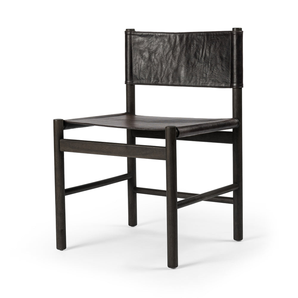 Kena Dining Chair In Charcoal Parawood