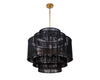 ALYSSA CHANDELIER - BLACK JUTE
