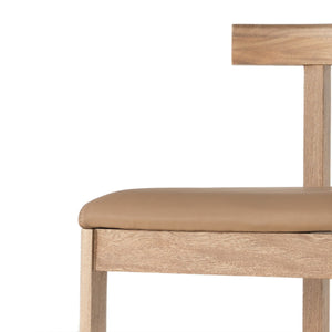 Tex Bar + Counter Stool - Natural Leather