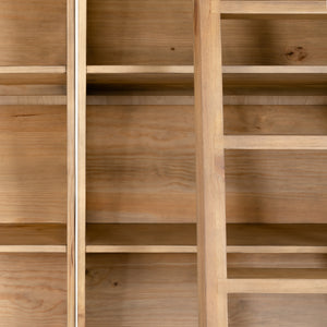 Bane Triple Bookshelf W/ Ladder In Smoked P