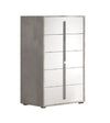 Ada Premium Chest in Cemento/Bianco Opac