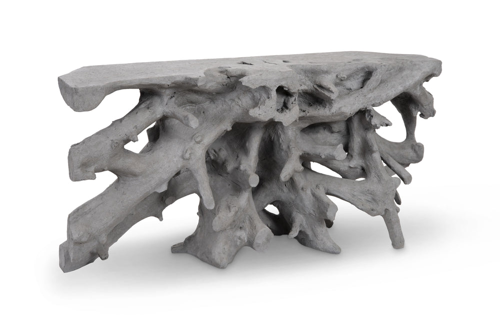 Cast Root Console, Charcoal Stone