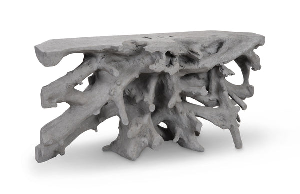Cast Root Console, Charcoal Stone