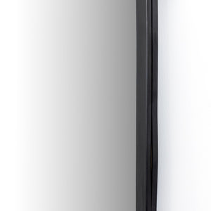 Dawson Floor Mirror In Matte Black