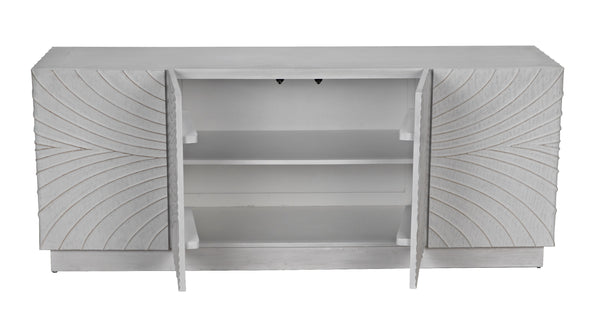 Cavalier Mahogany and Veneer Sideboard in White Wash Finish