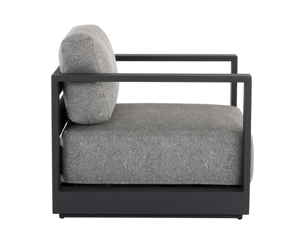 TAVIRA ARMCHAIR - CHARCOAL - LANIKAI SALT AND PEPPER