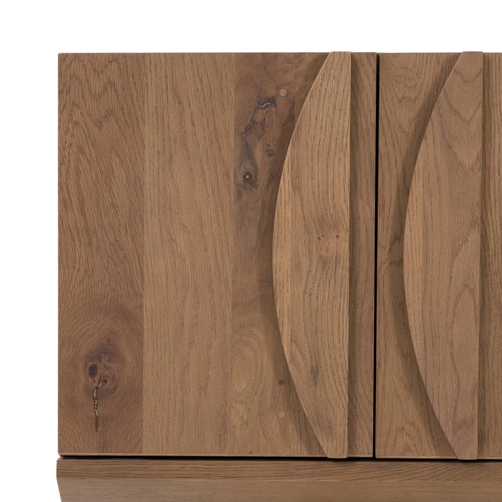 Pickford Media Console In Dusted Oak Veneer