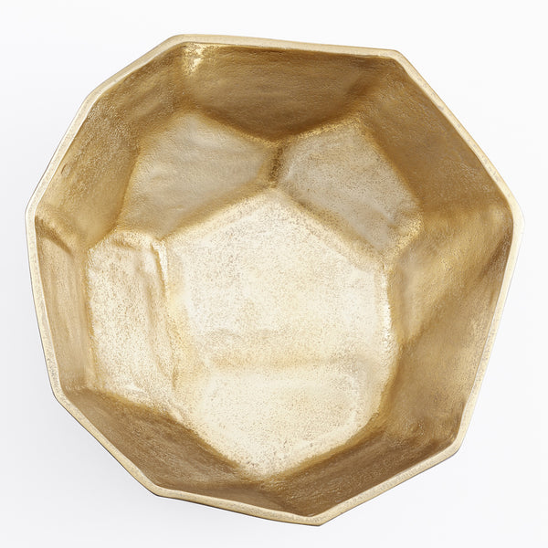 Radia Bowl in Matt Black and Gold