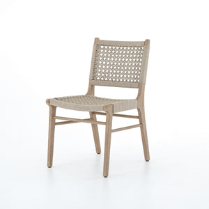 Delmar Outdoor Dining Chair to Washed Brown