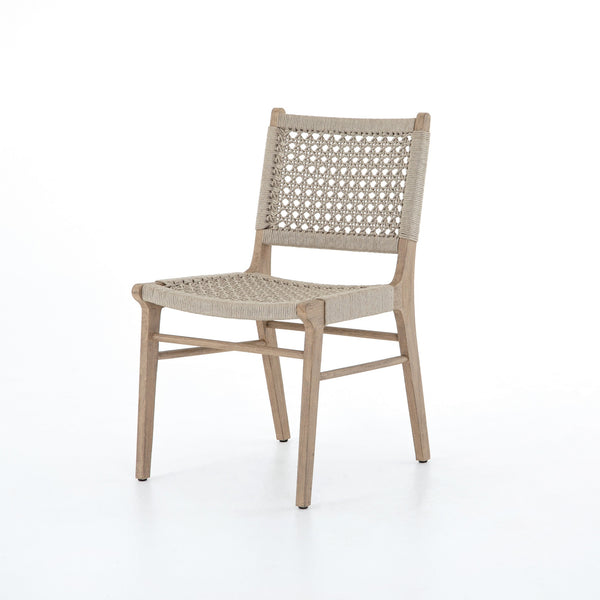 Delmar Outdoor Dining Chair to Washed Brown