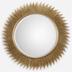 Marlo Round Gold Mirror