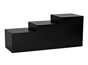 Stein Industrial Steel Coffee Table in Matte Black