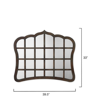 Window Wood Wall Mirror