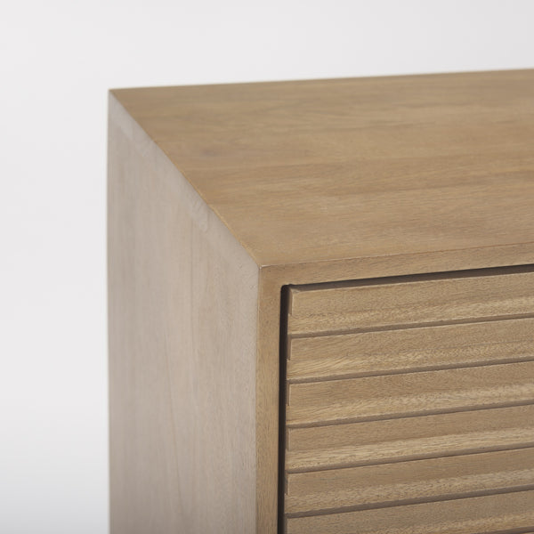 Sable 37.0L x 17.0W x 30.5H Light Brown Wood Accent Cabinet