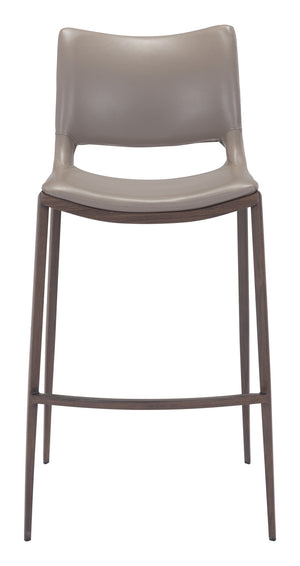 Ace Barstool (Set of 2) Brown & Walnut