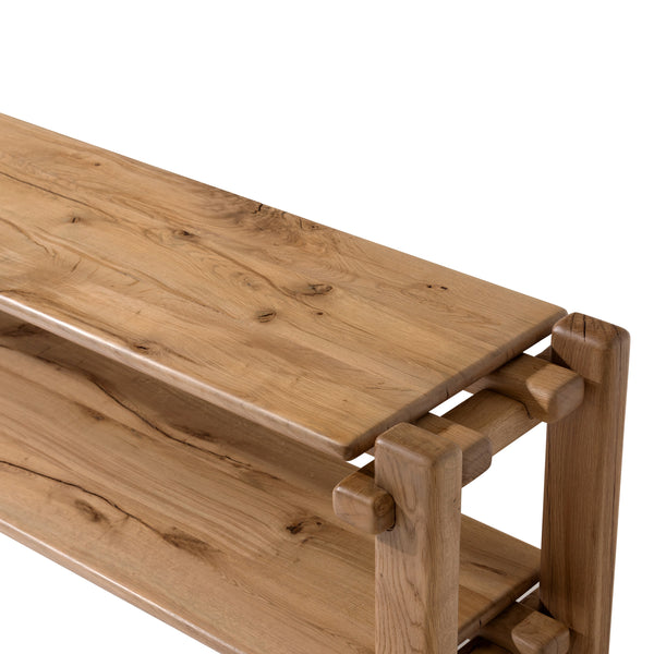 Marcia Low Console Table in French Oak