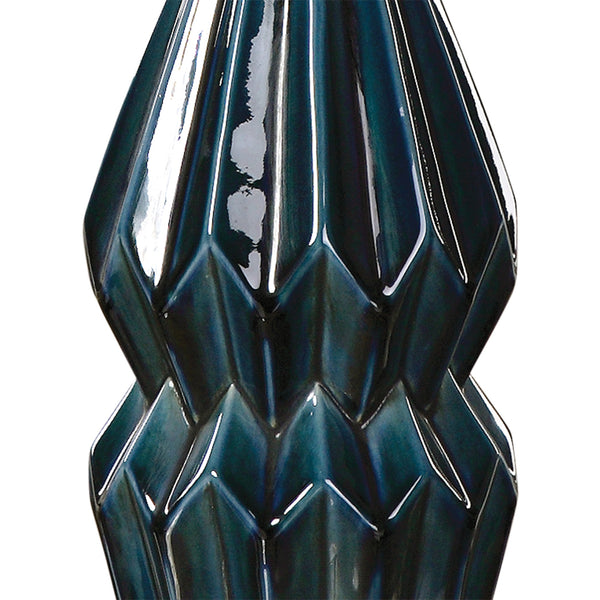 Prussian Blue Ceramic Lamp
