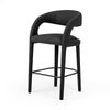 Hawkins Stool In Fiqa Boucle Charcoal In Bar