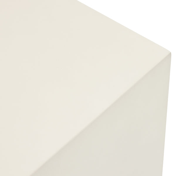 Parish Concrete Cube In White Concrete